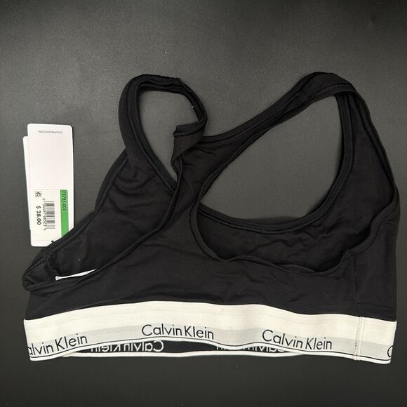 Calvin Klein Other - Calvin Klein 259719 Women's Modern Cotton Bralette Bra Midnight Black Size L